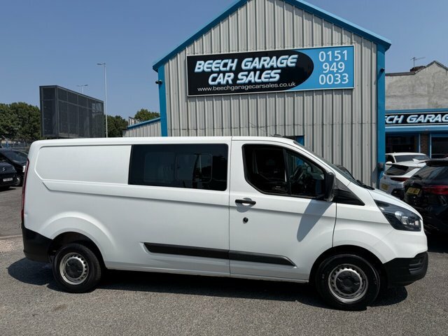 Ford Transit Custom 2021 2.0 300 Ecoblue Leader Crew Van Double Cab SO21DWL White #2