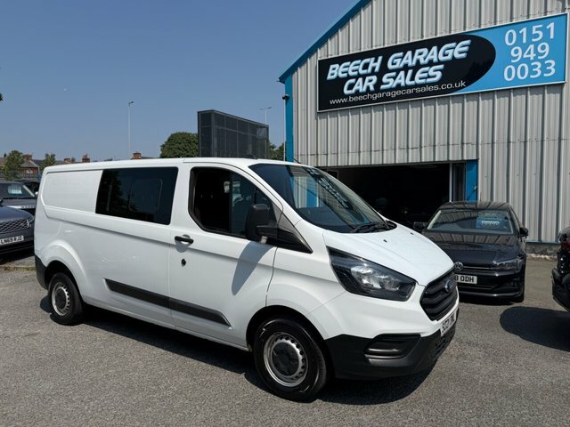 Ford Transit Custom 2021 2.0 300 Ecoblue Leader Crew Van Double Cab White