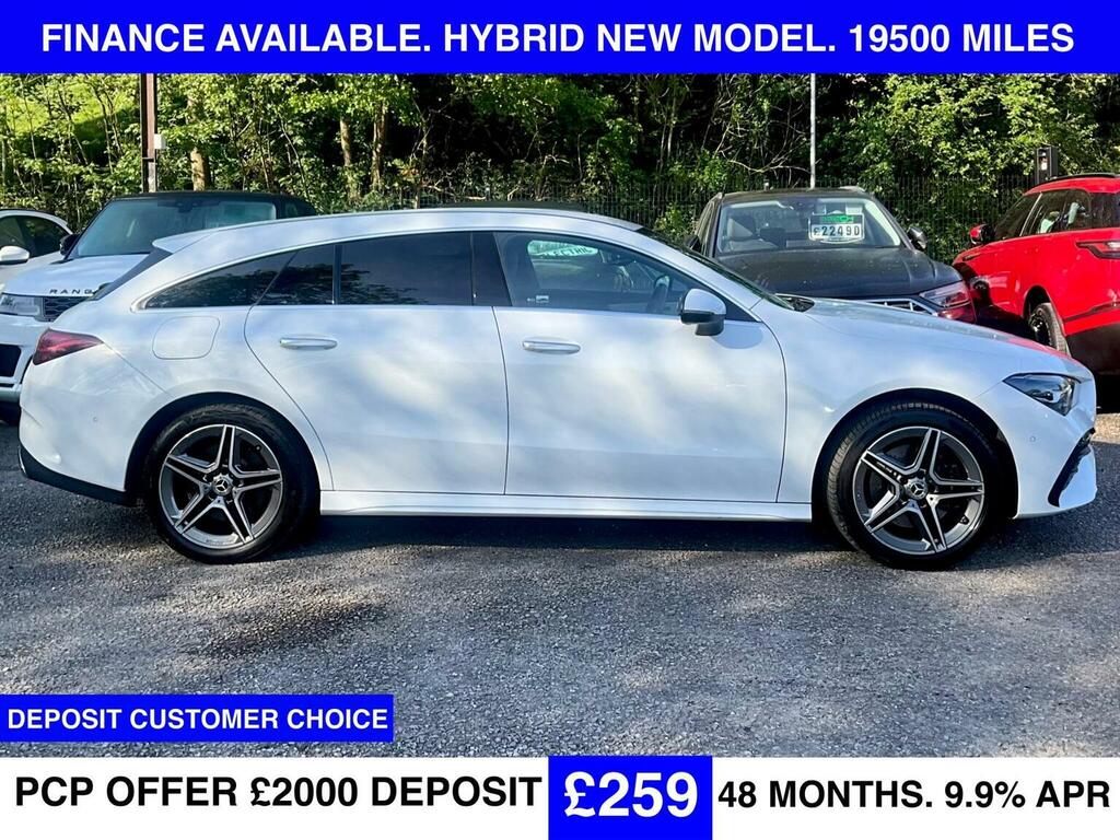 Mercedes-Benz CLA Class Estate 1.3 Cla250e 15.6Kwh Amg Line Executive Sh White