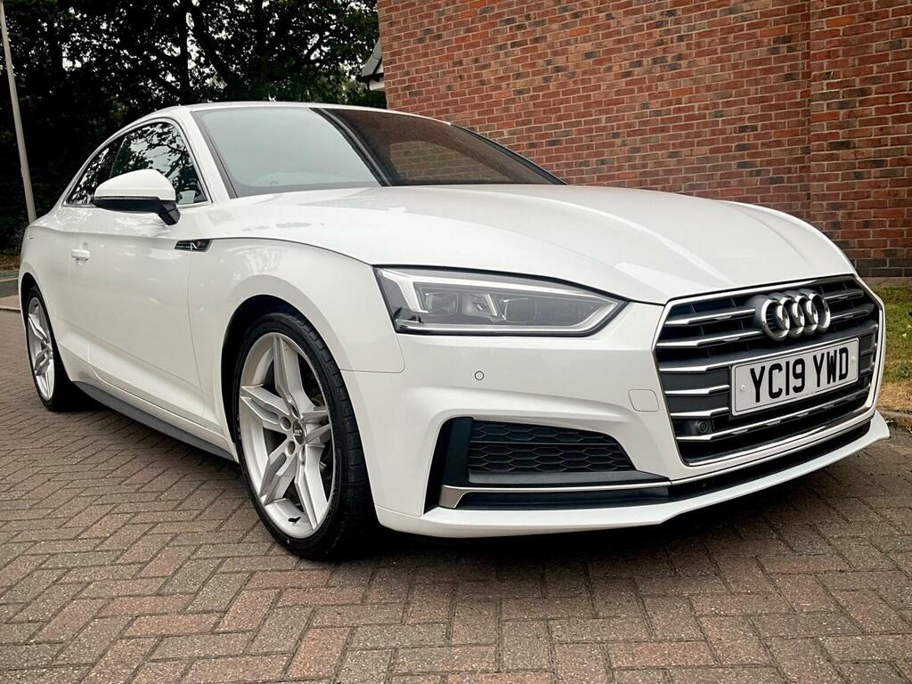 Audi A5 2.0 Tfsi 35 S Line S Tronic Euro 6 Ss White #3