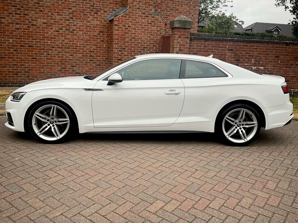 Audi A5 2.0 Tfsi 35 S Line S Tronic Euro 6 Ss White #4