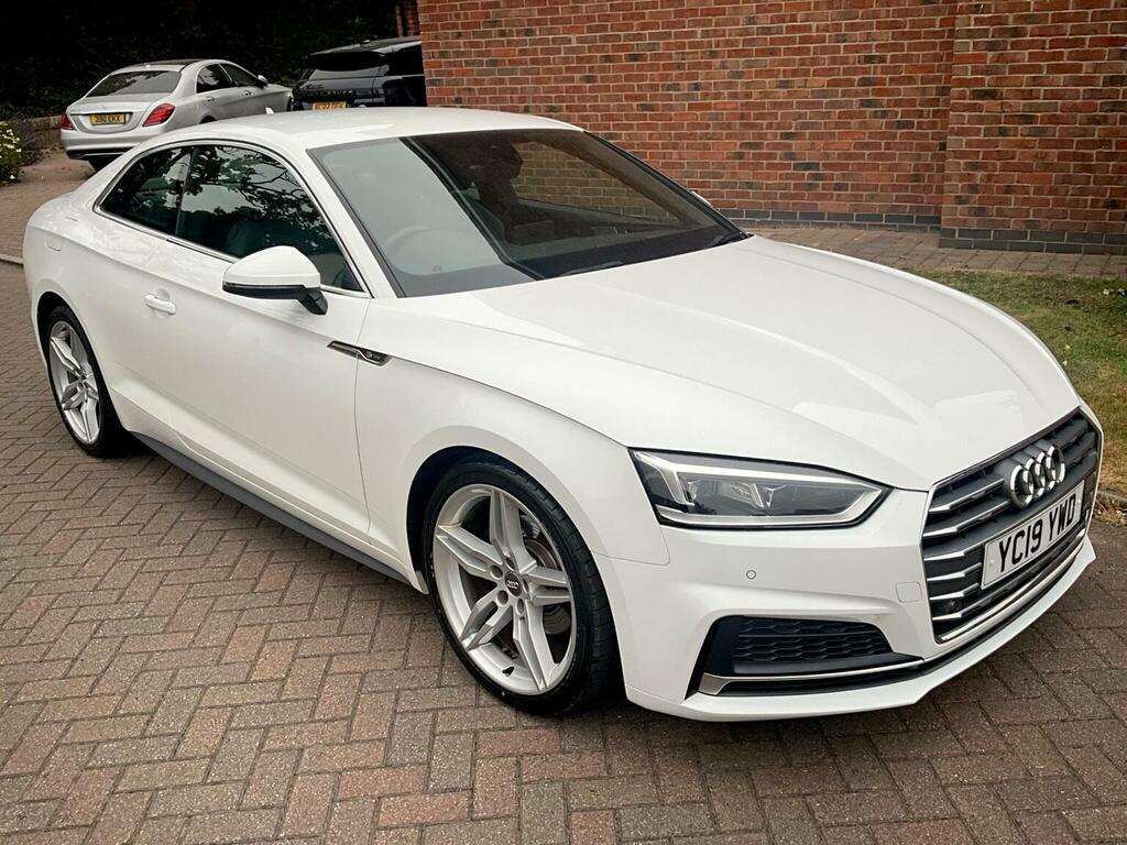 Audi A5 2.0 Tfsi 35 S Line S Tronic Euro 6 Ss White #2
