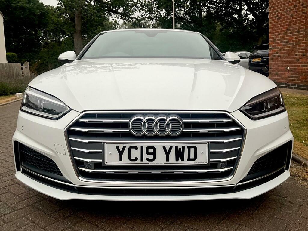 Audi A5 2.0 Tfsi 35 S Line S Tronic Euro 6 Ss White #5