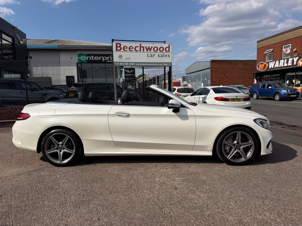 Mercedes-Benz C Class 2.1 D Amg Line Premium Plus Cabriolet G-tronic KW17ZNF White #3