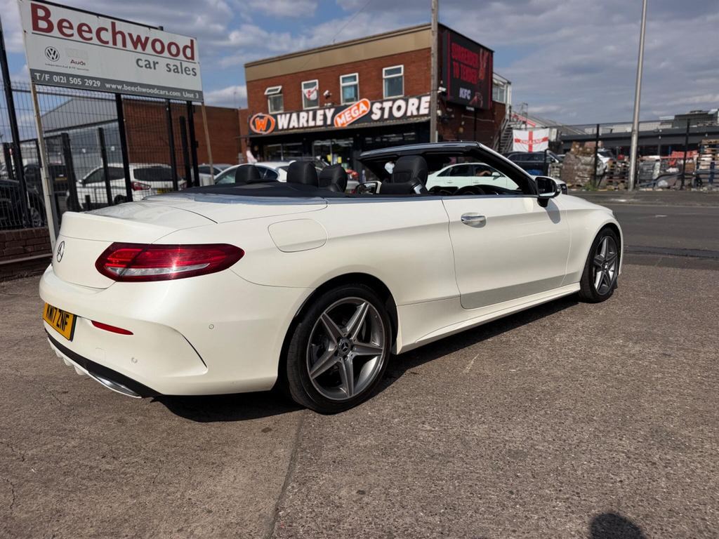Mercedes-Benz C Class 2.1 D Amg Line Premium Plus Cabriolet G-tronic KW17ZNF White #4