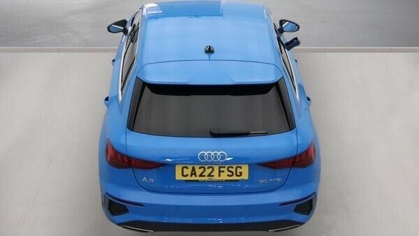Audi A3 1.0 Tfsi 30 S Line Sportback S Tronic Euro 6 Ss CA22FSG Blue #4