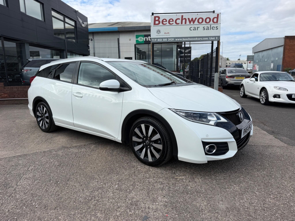 Honda Civic 1.8 I-vtec Sr Tourer Euro 6 Ss White #5