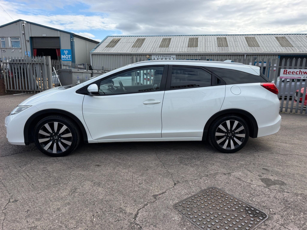 Honda Civic 1.8 I-vtec Sr Tourer Euro 6 Ss White #6