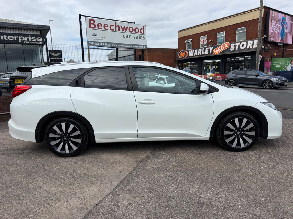 Honda Civic 1.8 I-vtec Sr Tourer Euro 6 Ss White #4