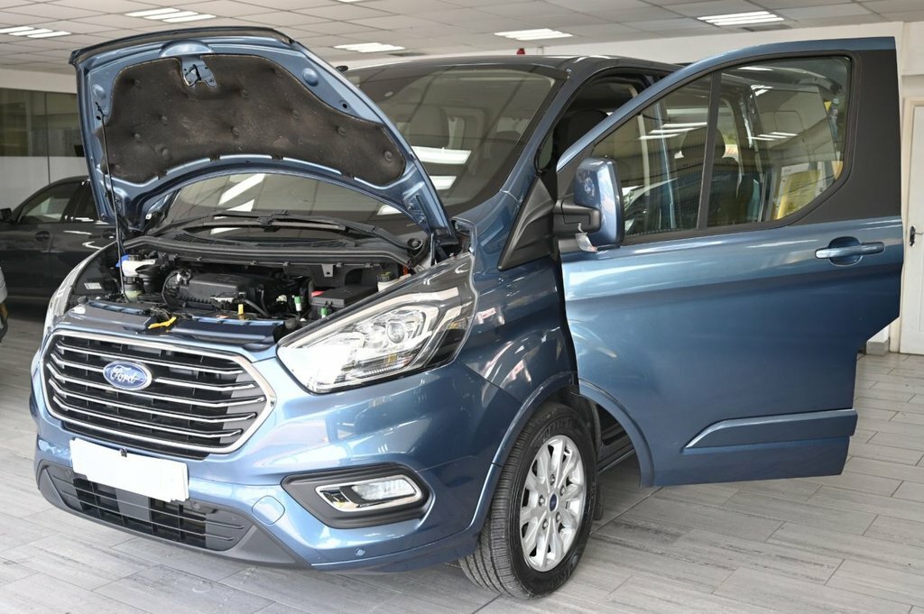 Ford Tourneo Custom 2.0 Tdci 105Ps Low Roof 9 Seater Zetec Face Lift S Blue #11