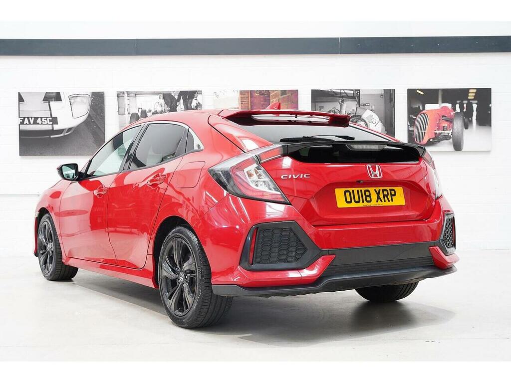 Honda Civic 1.0 Vtec Turbo Sr Euro 6 Ss Red #4