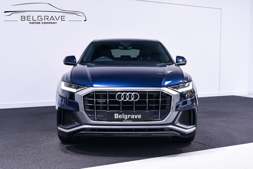 Audi Q8 3.0 Tfsi V6 55 S Line Suv Tiptronic Qua Blue #4