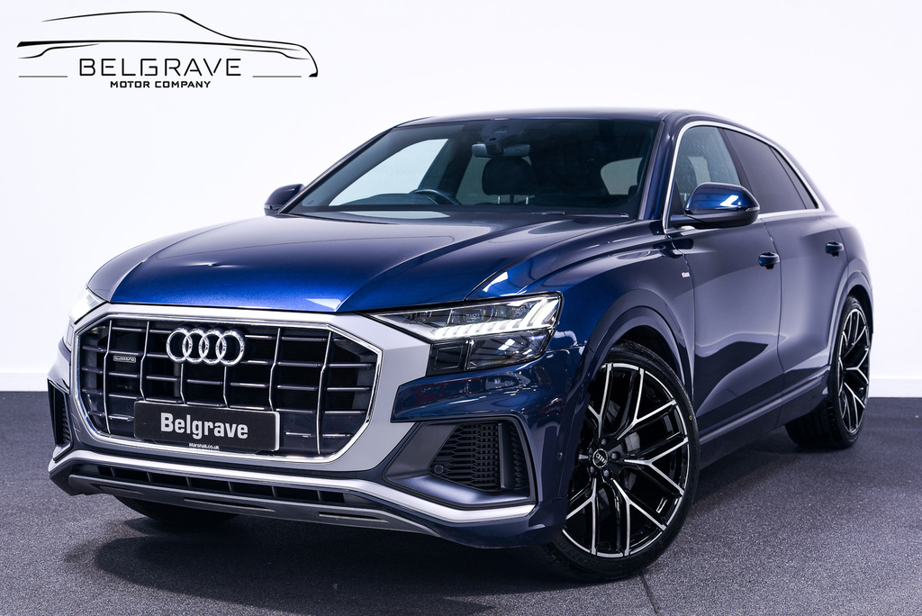 Audi Q8 3.0 Tfsi V6 55 S Line Suv Tiptronic Qua Blue #2