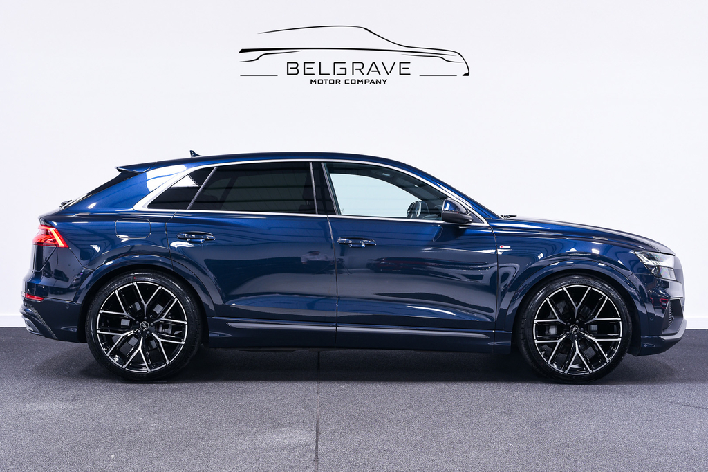 Audi Q8 3.0 Tfsi V6 55 S Line Suv Tiptronic Qua Blue