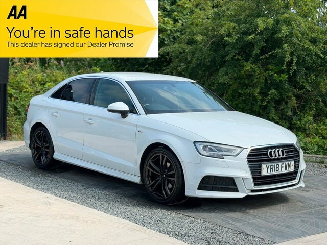 Audi A3 1.5 Tfsi Cod S Line Saloon S Tronic Eur White