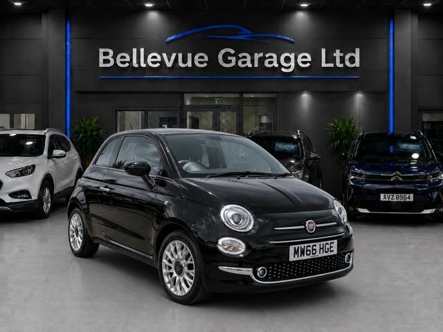 Fiat 500 1.2 Lounge Hatchback Euro 6 S S Black