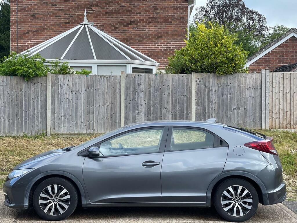 Honda Civic Hatchback 1.6 I-dtec S Euro 5 Ss 201464 Grey #3