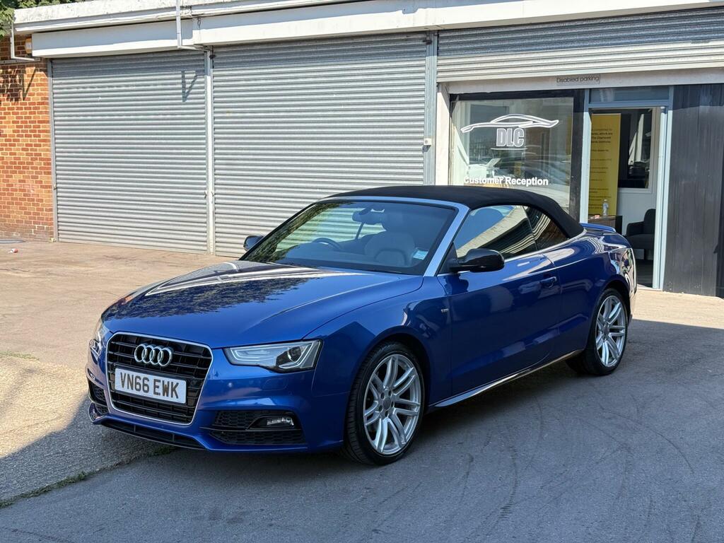 Audi A5 2.0 Tfsi S Line Special Edition Plus Convertible 2 VN66EWK Blue #4