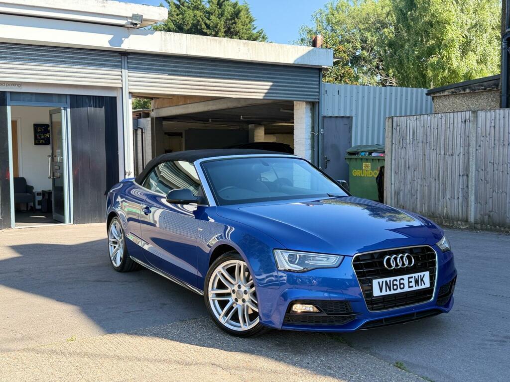 Audi A5 2.0 Tfsi S Line Special Edition Plus Convertible 2 VN66EWK Blue #2