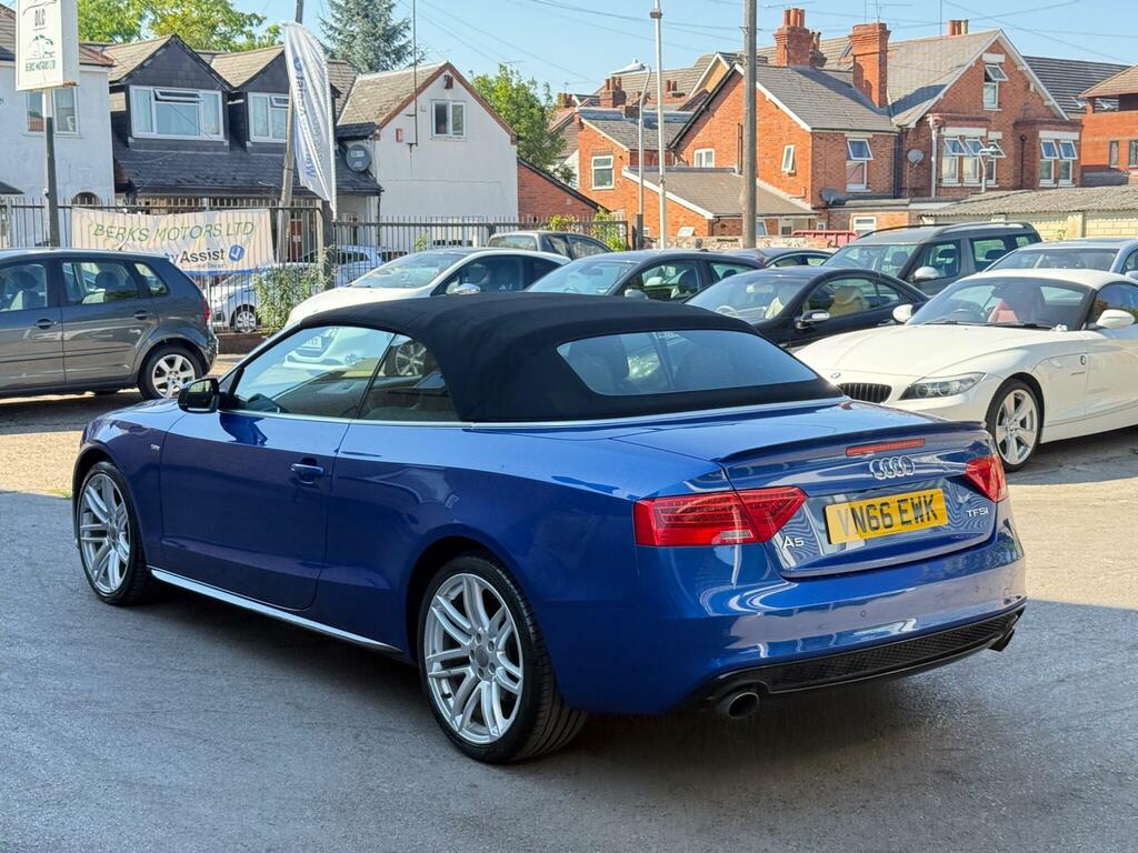 Audi A5 2.0 Tfsi S Line Special Edition Plus Convertible 2 VN66EWK Blue #6