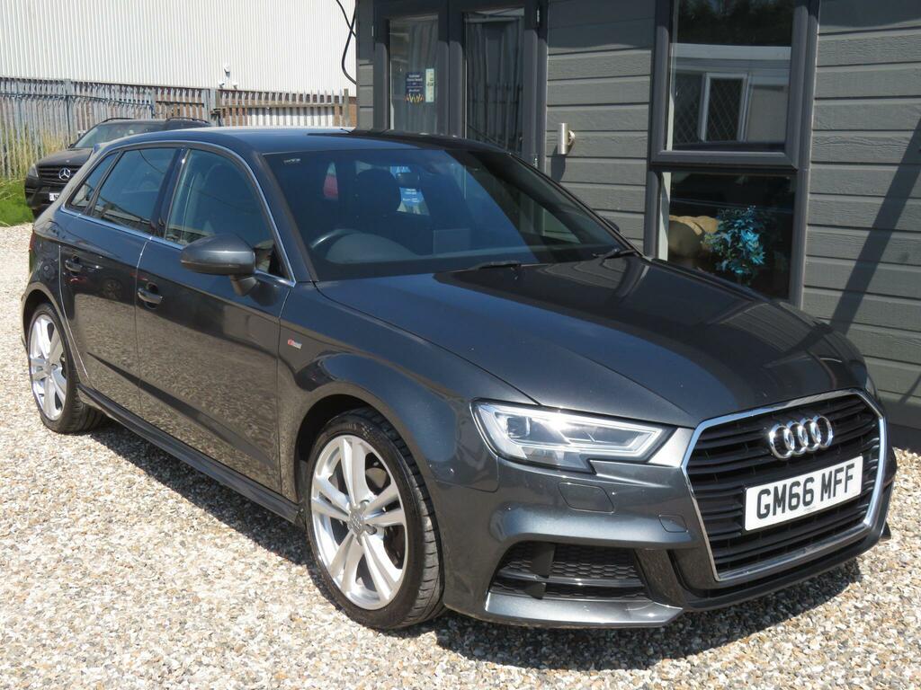 Audi A3 1.6 Tdi S Line Sportback Euro 6 Ss GM66MFF Grey #3