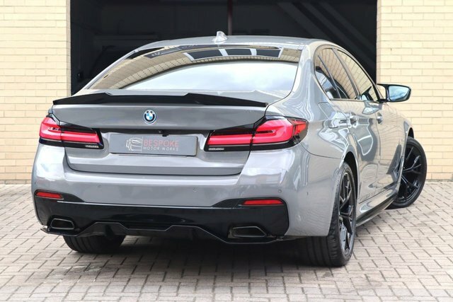 BMW 5 Series 530E 2.0 12Kwh M Sport Saloon YC22LMJ Grey #3