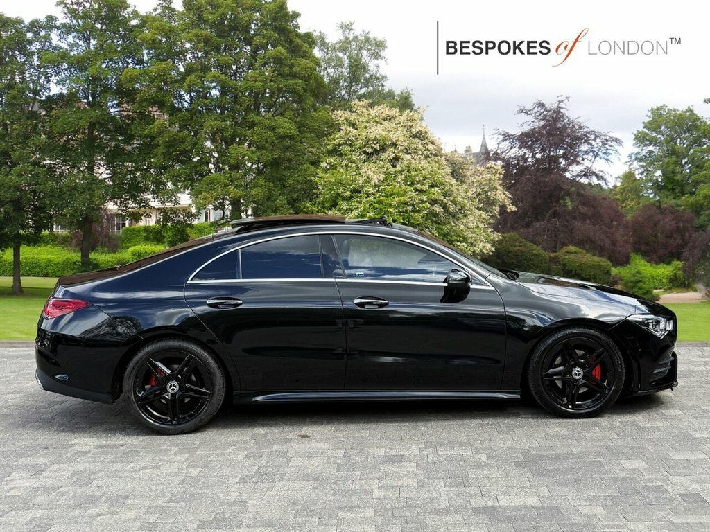 Mercedes-Benz CLA Class 2020 1.3 Cla180 Amg Line Premium Plus 2 Coupe 7G Black #3