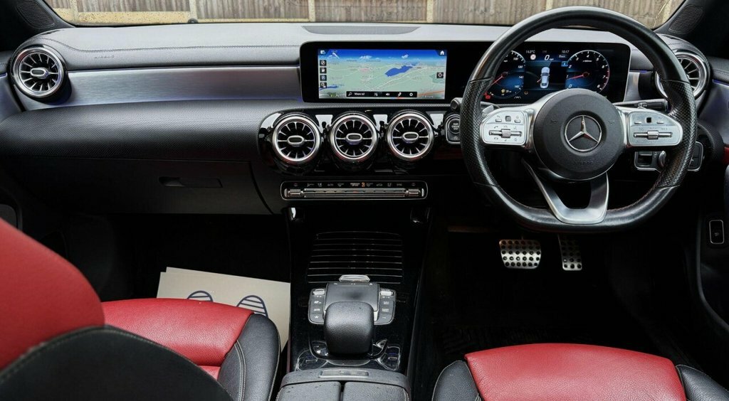 Mercedes-Benz CLA Class 2020 1.3 Cla180 Amg Line Premium Plus 2 Coupe 7G Red #2