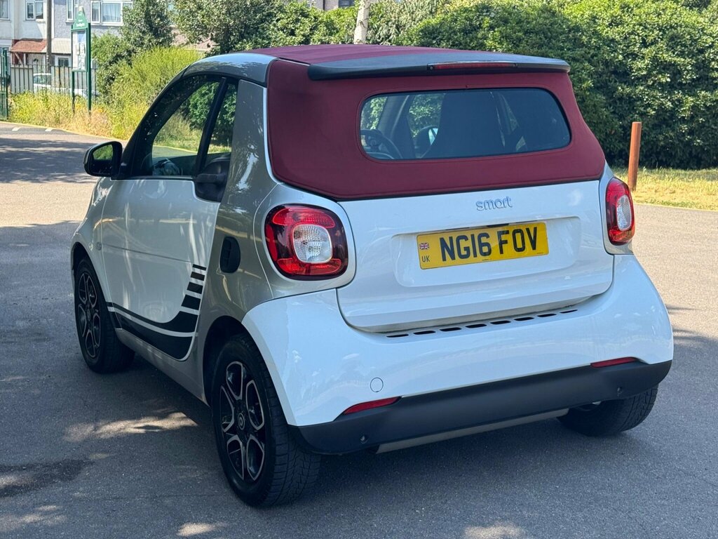 Smart Fortwo Cabrio 0.9T Prime Cabriolet Twinamic Euro 6 Ss White #4