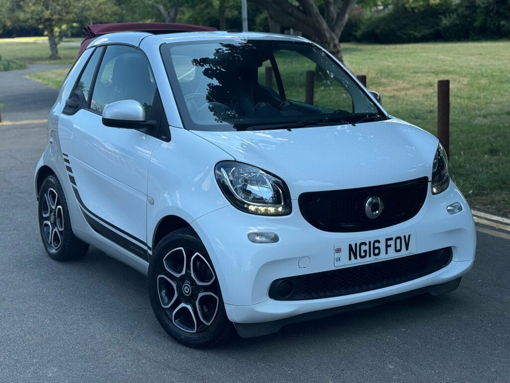 Smart Fortwo Cabrio 0.9T Prime Cabriolet Twinamic Euro 6 Ss White