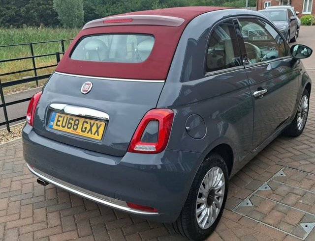 Fiat 500C 2018 1.2 Lounge Convertible Euro Grey