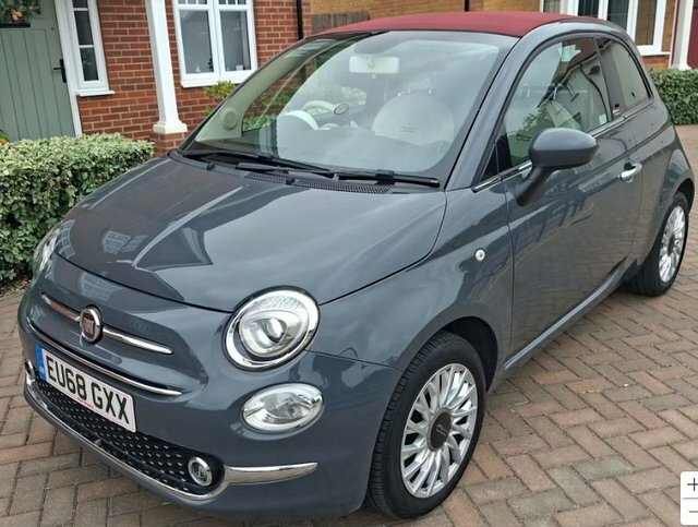 Fiat 500C 2018 1.2 Lounge Convertible Euro Grey #4