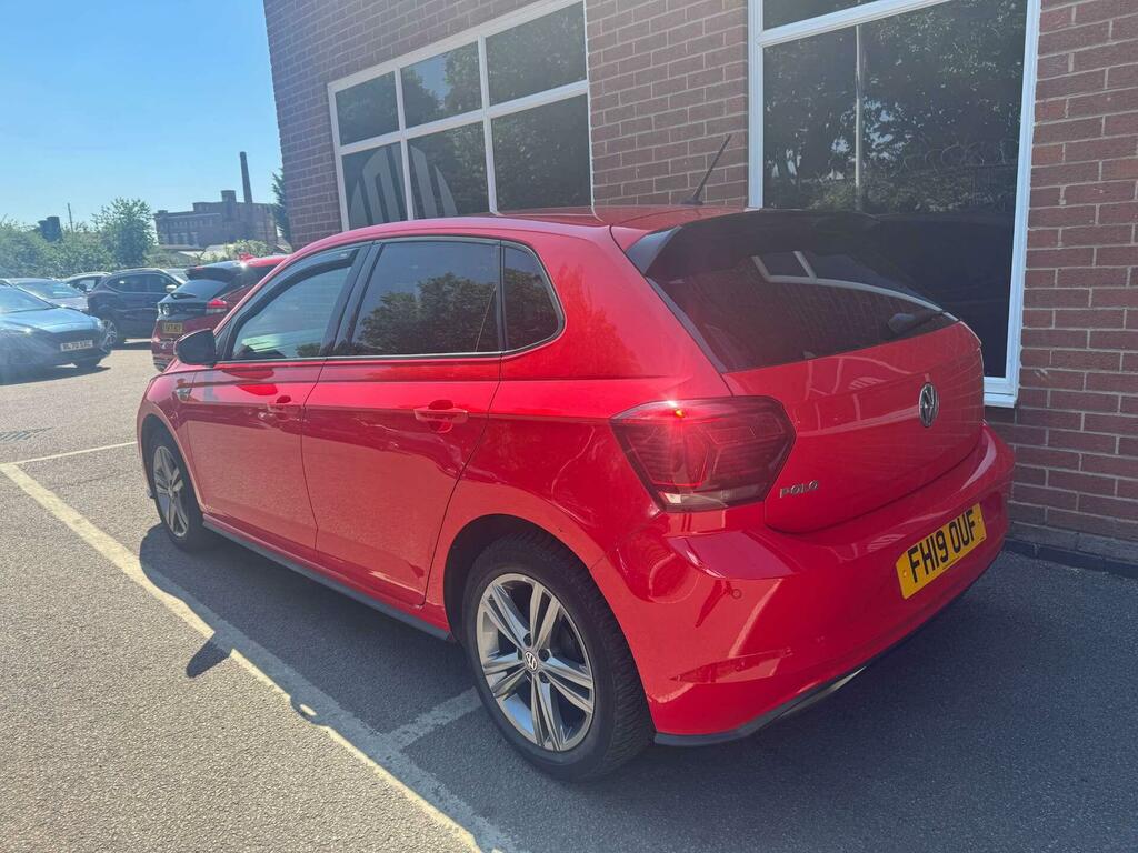 Volkswagen Polo 1.0 Tsi R-line Euro 6 Ss FH19OUF Red #5