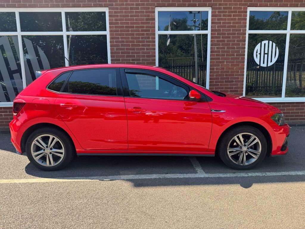 Volkswagen Polo 1.0 Tsi R-line Euro 6 Ss FH19OUF Red #2