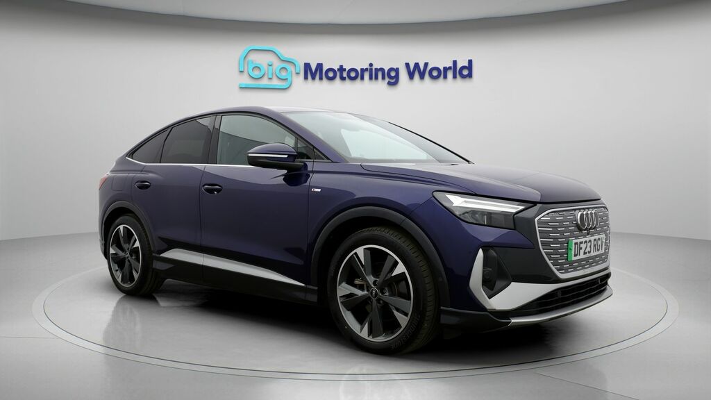 Audi Q4 E Tron S Line Blue