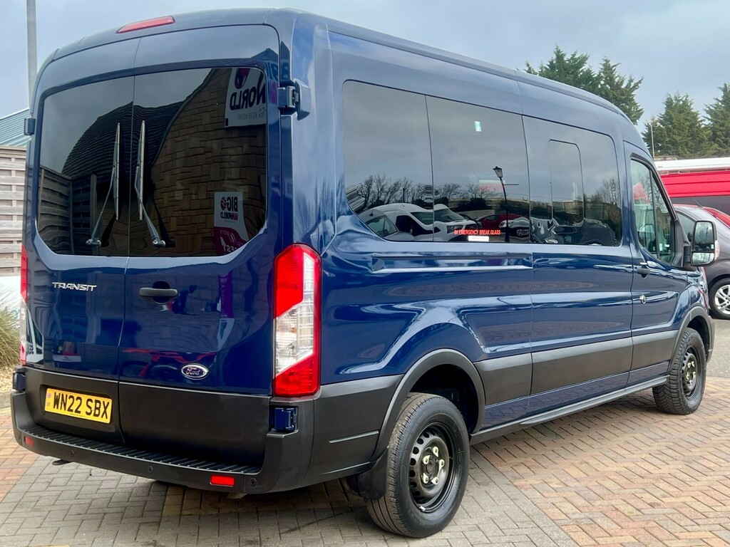 Ford Transit Custom 410 Tdci 130 L3h2 Trend Ecoblue 14 Seat Minibus Lw WN22SBX Blue #6