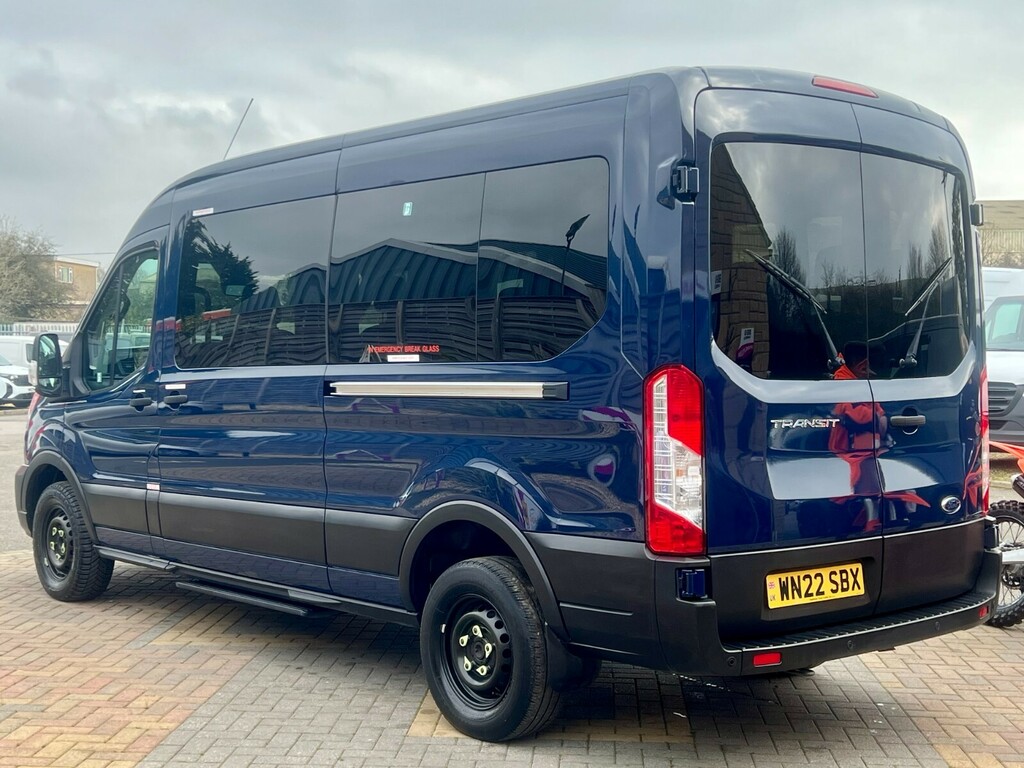 Ford Transit Custom 410 Tdci 130 L3h2 Trend Ecoblue 14 Seat Minibus Lw WN22SBX Blue #5