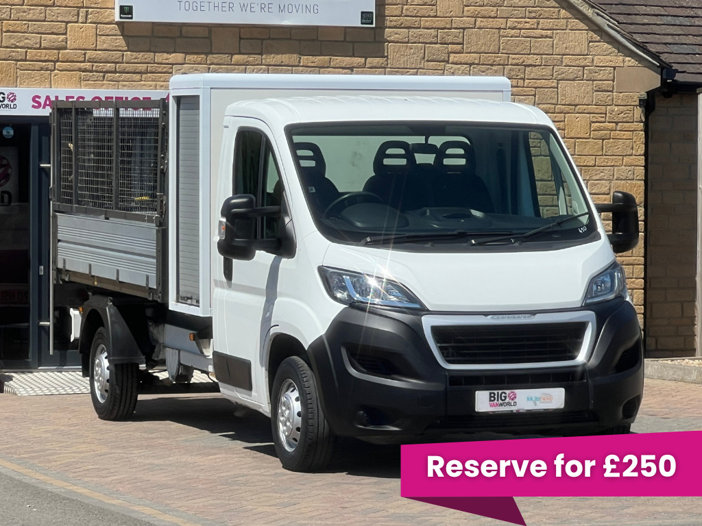 Peugeot Boxer 335 Bluehdi 165 L3 Lwb Single Cab Caged Alloy Tipp MX70HSL White