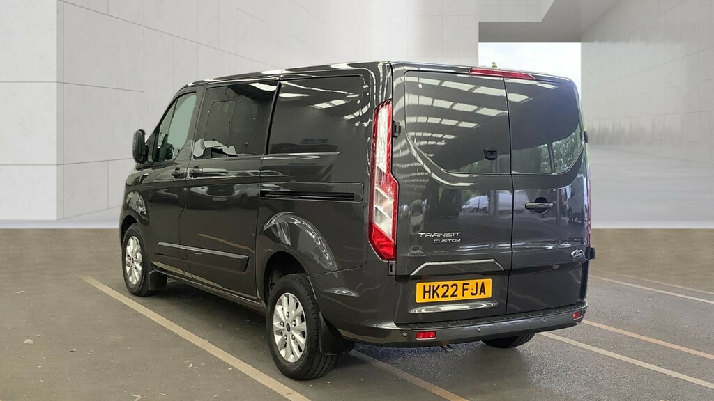Ford Transit Custom 320 Tdci 130 L1h1 Limited Ecoblue Double Cab 6 Sea HK22FJA Grey #4