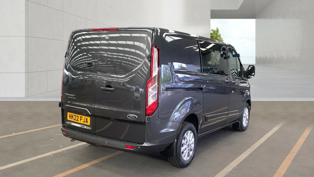 Ford Transit Custom 320 Tdci 130 L1h1 Limited Ecoblue Double Cab 6 Sea HK22FJA Grey #3