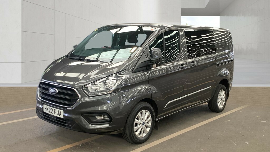 Ford Transit Custom 320 Tdci 130 L1h1 Limited Ecoblue Double Cab 6 Sea HK22FJA Grey #6