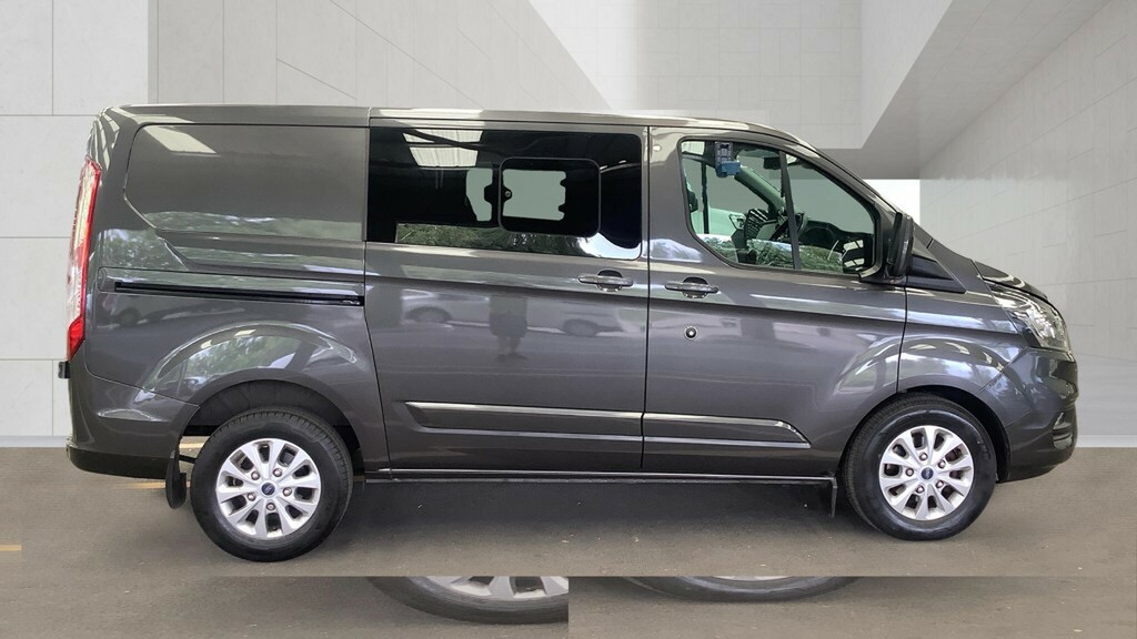 Ford Transit Custom 320 Tdci 130 L1h1 Limited Ecoblue Double Cab 6 Sea HK22FJA Grey #2