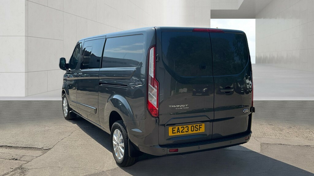Ford Transit Custom 320 Tdci 130 L2h1 Limited Ecoblue Double Cab 6 Sea EA23OSF Grey #4