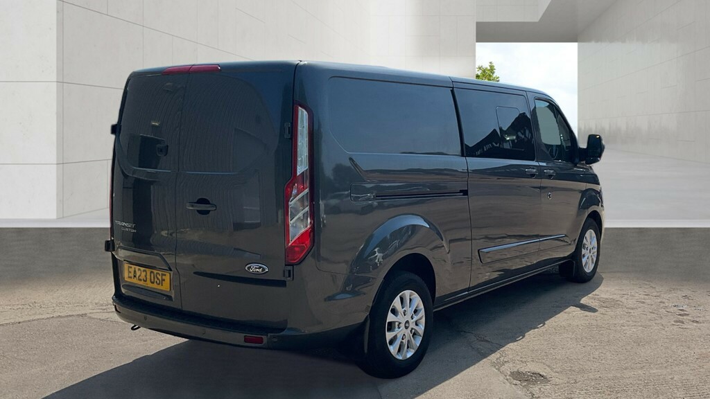 Ford Transit Custom 320 Tdci 130 L2h1 Limited Ecoblue Double Cab 6 Sea EA23OSF Grey #3
