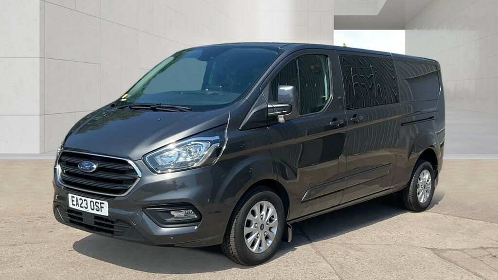Ford Transit Custom 320 Tdci 130 L2h1 Limited Ecoblue Double Cab 6 Sea EA23OSF Grey #6