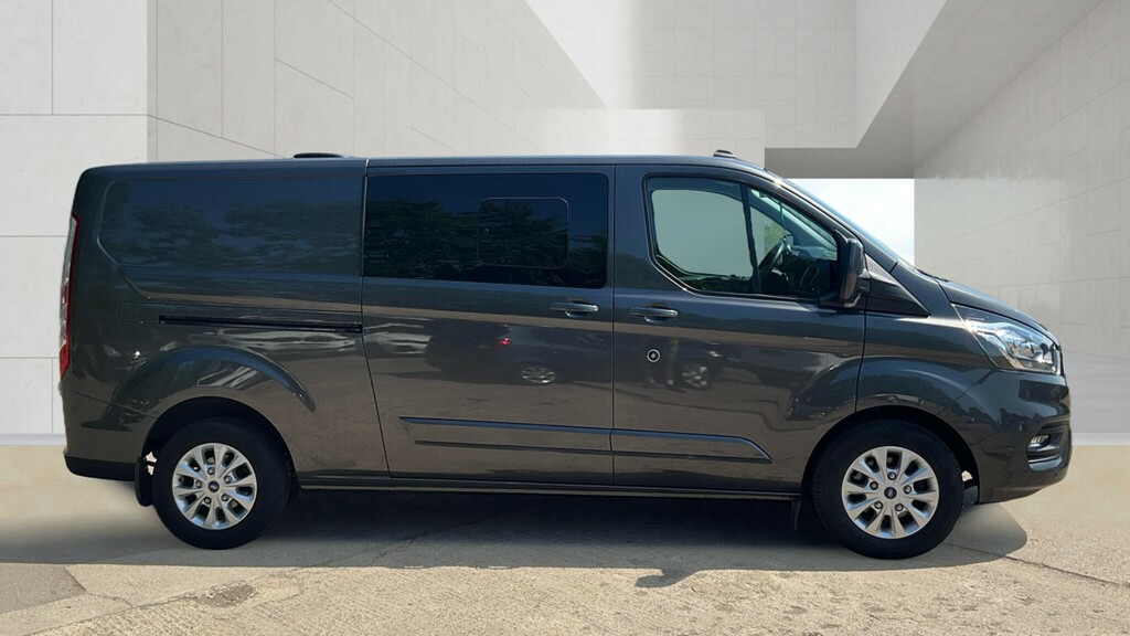 Ford Transit Custom 320 Tdci 130 L2h1 Limited Ecoblue Double Cab 6 Sea EA23OSF Grey #2