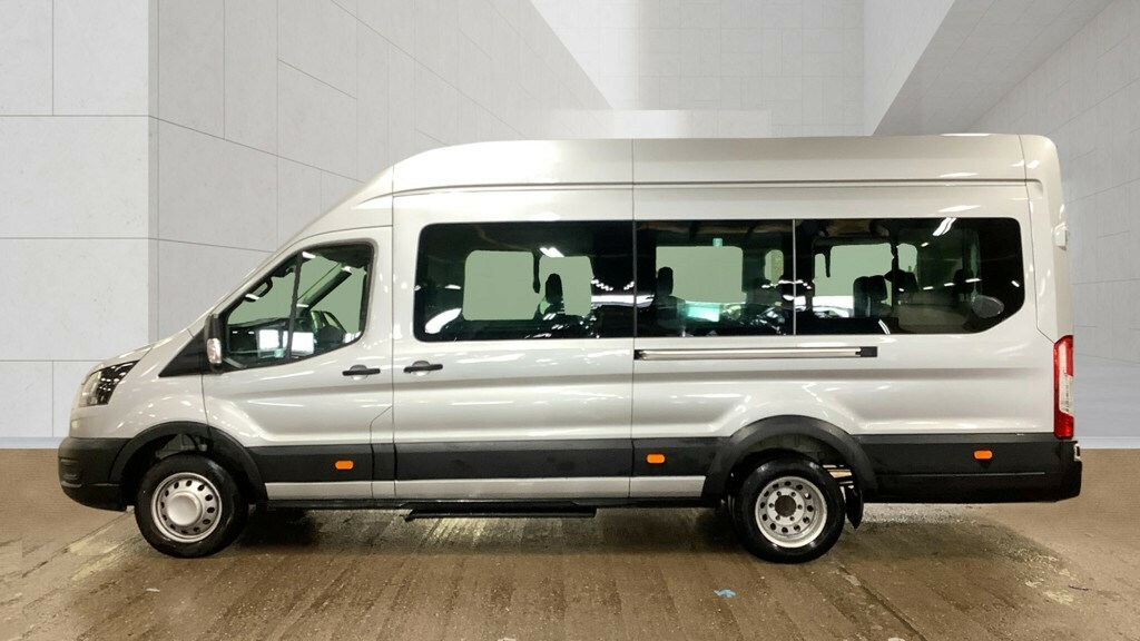 Ford Transit Custom 460 Tdci 165 L4h3 Leader Ecoblue 17 Seat Bus High WM23TUW Silver #4