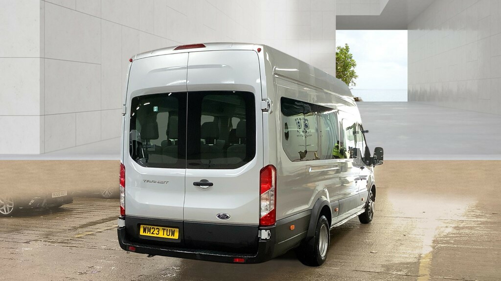 Ford Transit Custom 460 Tdci 165 L4h3 Leader Ecoblue 17 Seat Bus High WM23TUW Silver #2