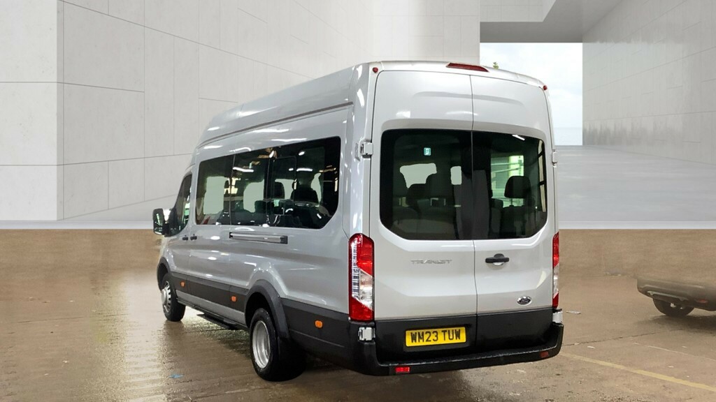 Ford Transit Custom 460 Tdci 165 L4h3 Leader Ecoblue 17 Seat Bus High WM23TUW Silver #3