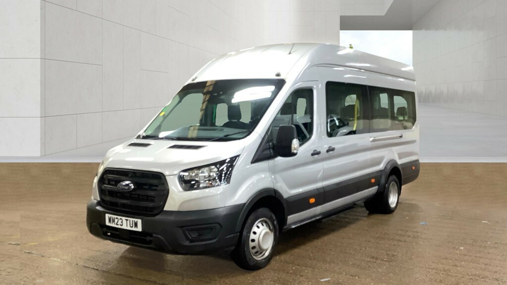Ford Transit Custom 460 Tdci 165 L4h3 Leader Ecoblue 17 Seat Bus High WM23TUW Silver #5